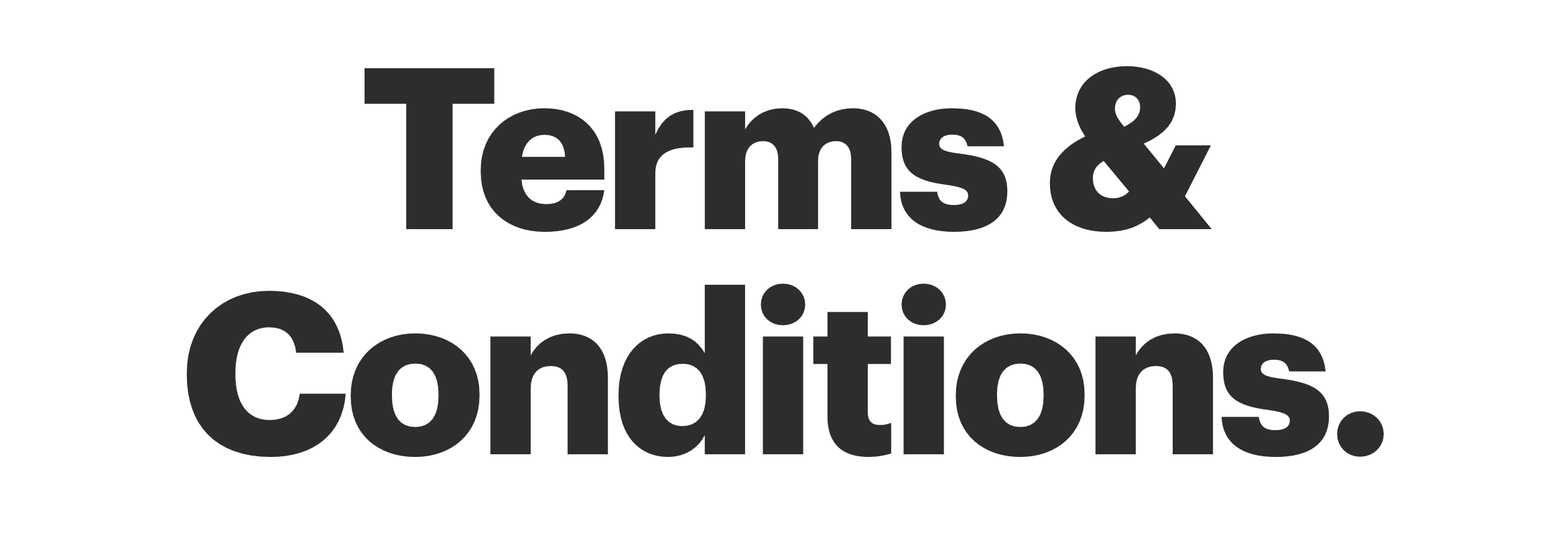 terms & conditions